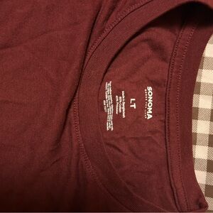 Sonoma Men's Burgundy Shirt